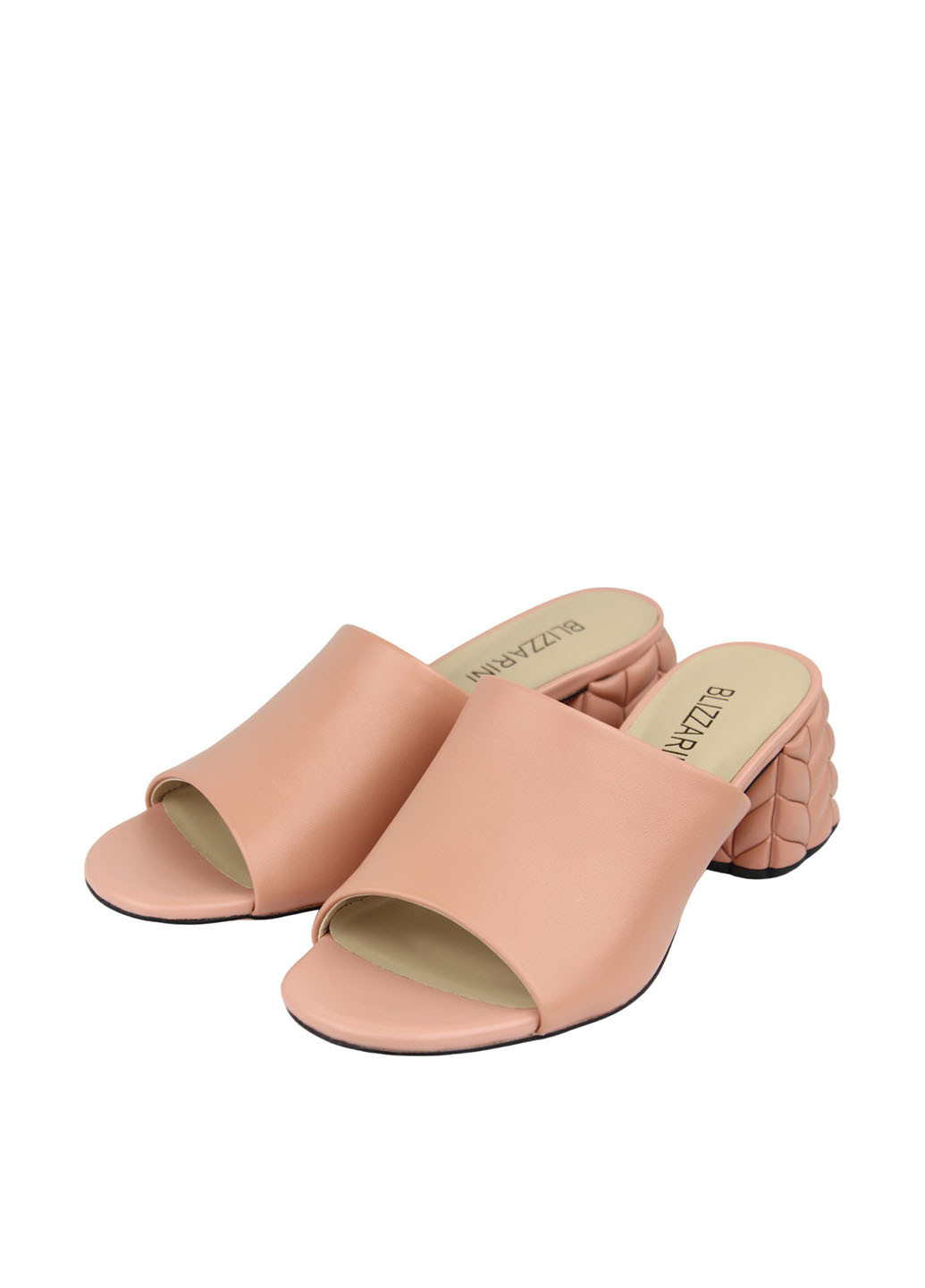 Пудровые шлепанцы Blizzarini