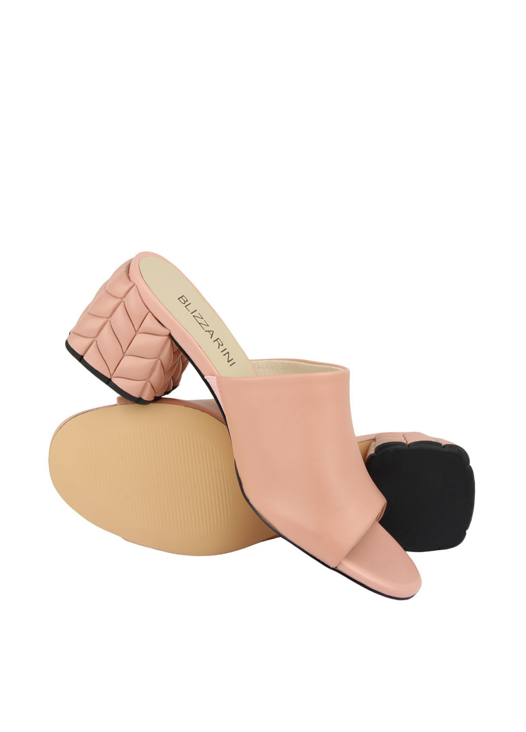 Пудровые шлепанцы Blizzarini