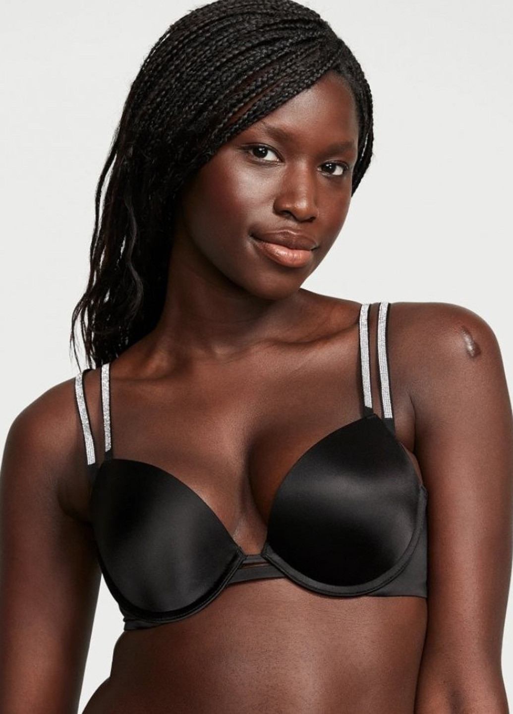 Черный демисезонный комплект (бюстгальтер, трусики) Victoria's Secret