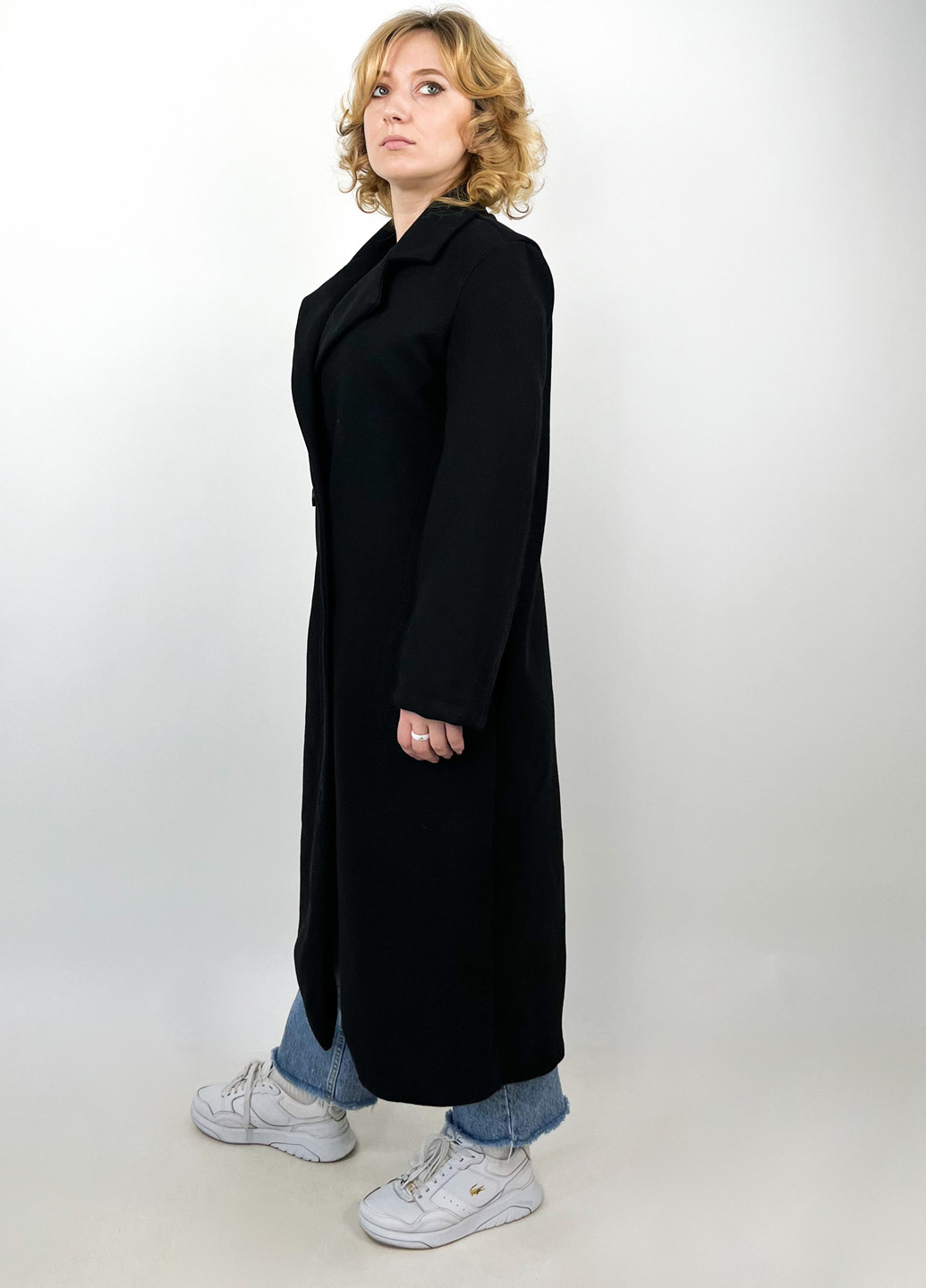 Чорне демісезонне Пальто двобортне Boohoo