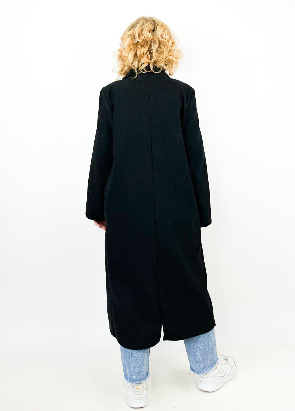 Чорне демісезонне Пальто двобортне Boohoo