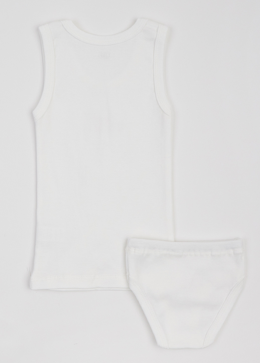 Молочный демисезонный комплект (майка, трусики) Фламинго