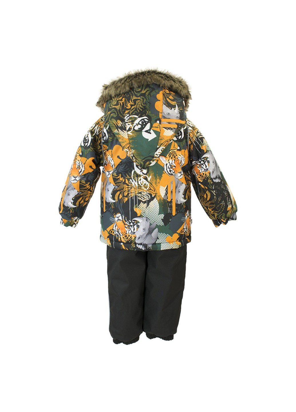 Оранжевый зимний комплект зимний (куртка + полукомбинезон) avery Huppa