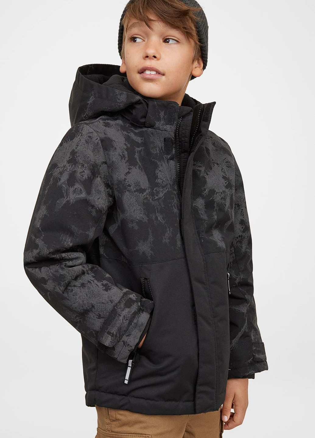 Чорна демісезонна куртка H&M