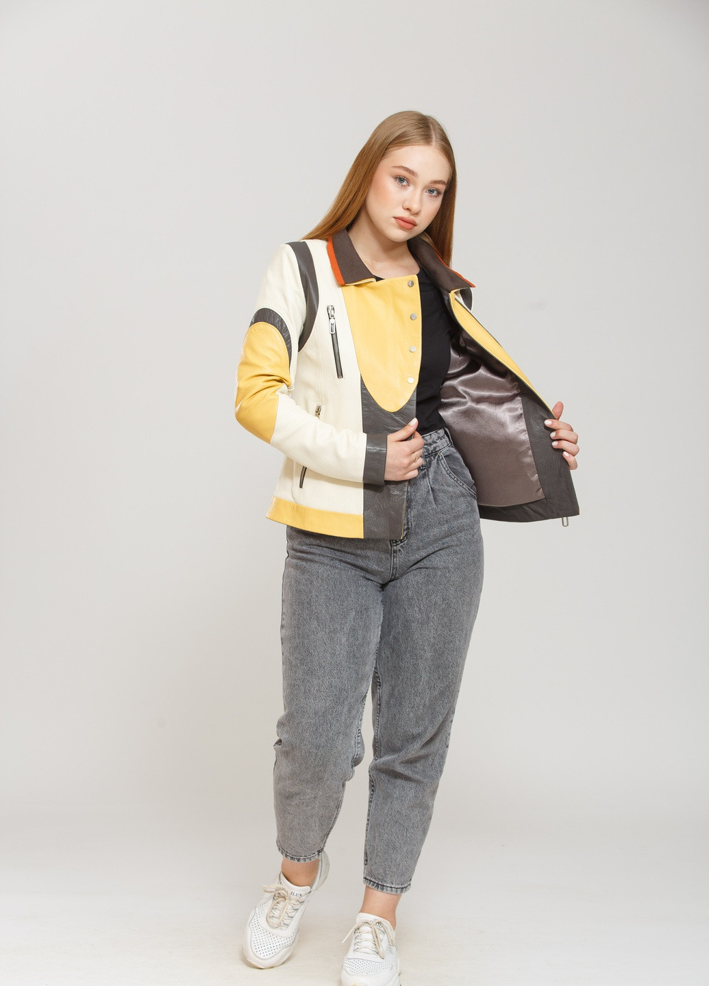 Сіра демісезонна куртка різнокольоровий Sacha Pacha