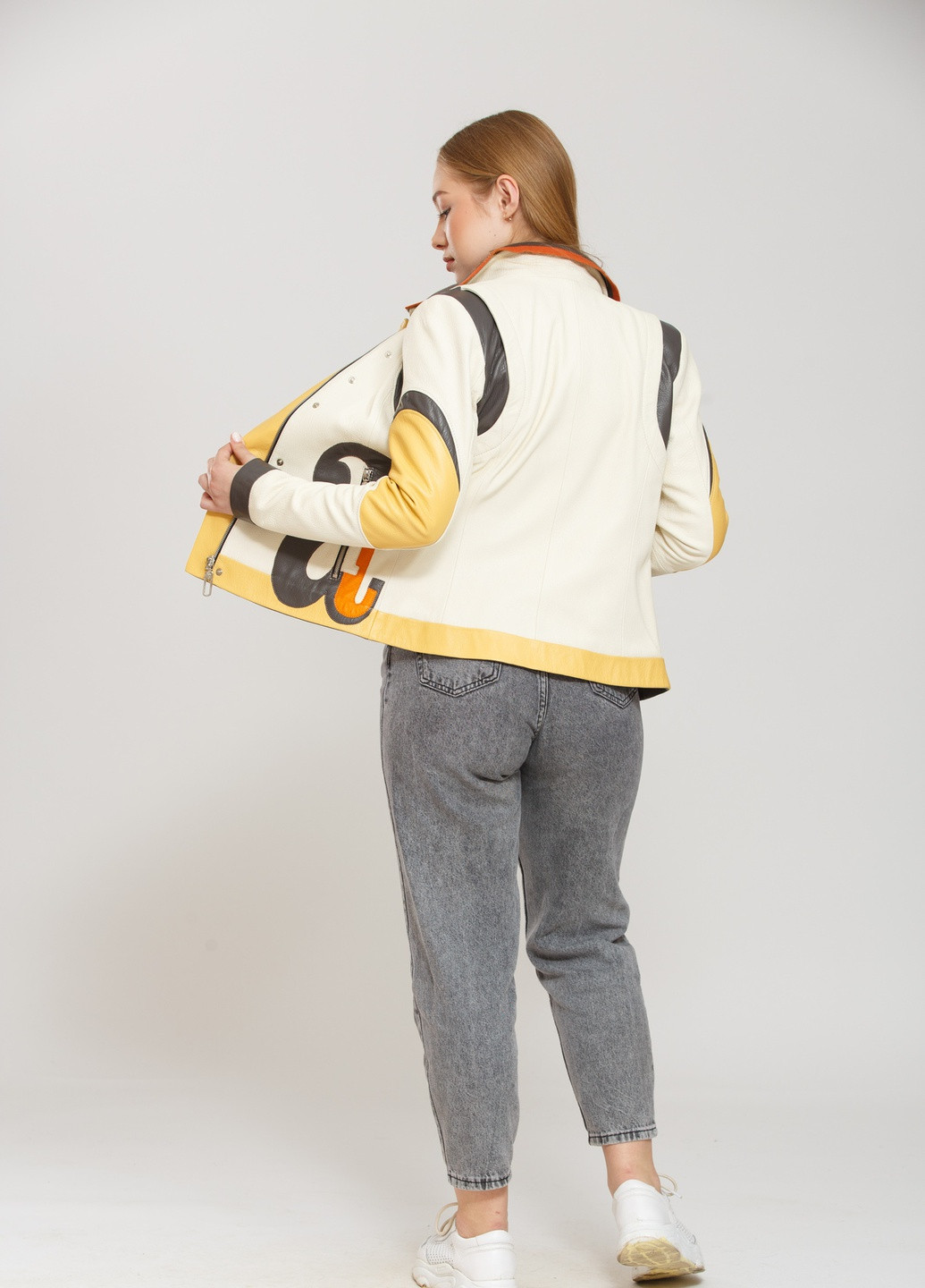 Сіра демісезонна куртка різнокольоровий Sacha Pacha