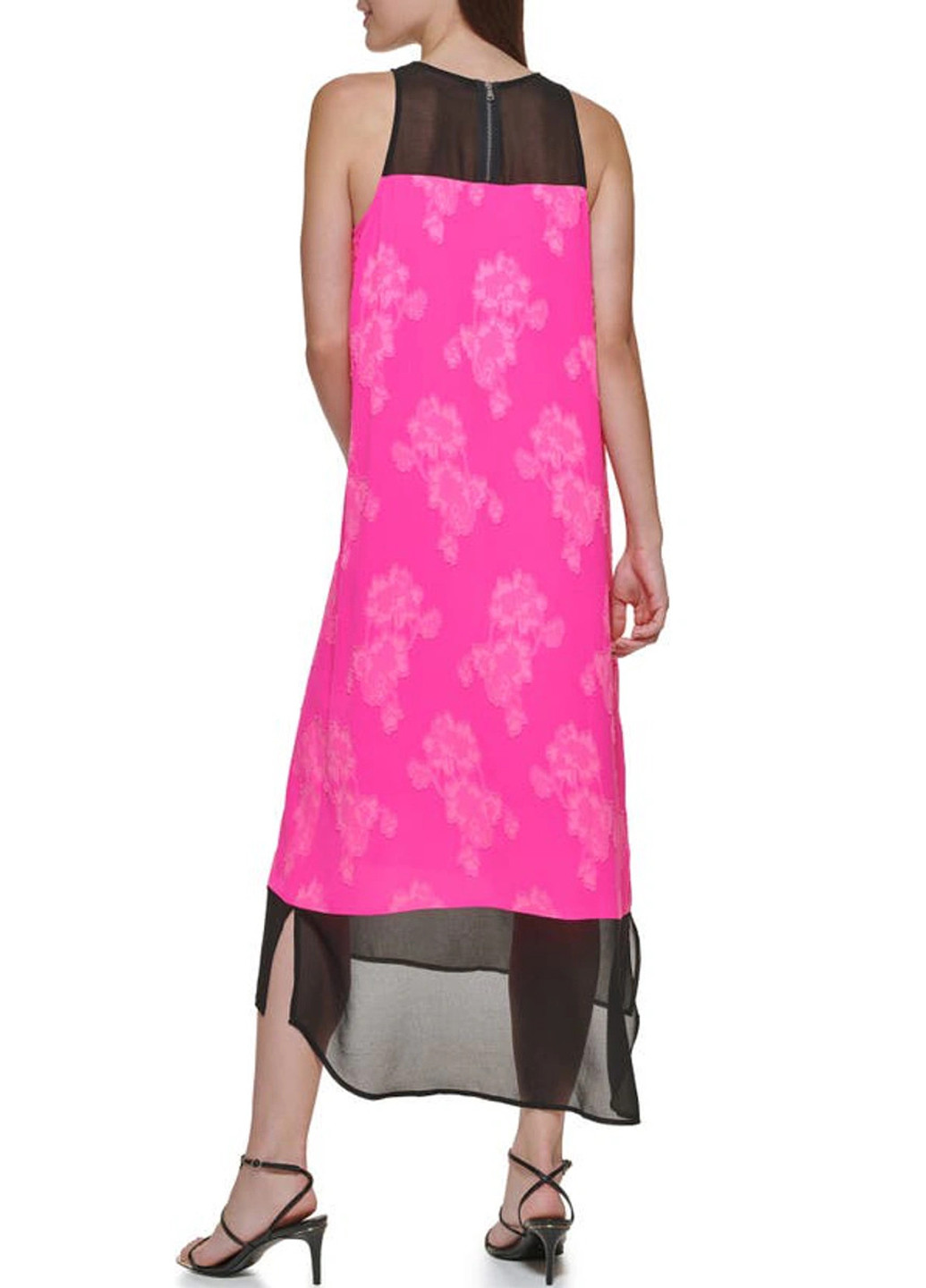 Розовое кэжуал платье а-силуэт DKNY