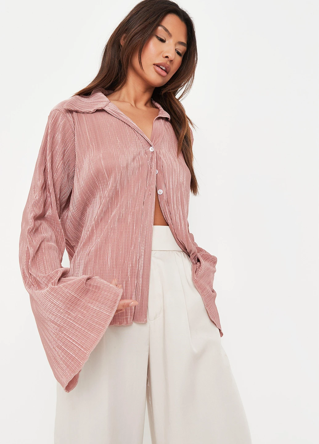 Рожево-коричнева блуза Missguided