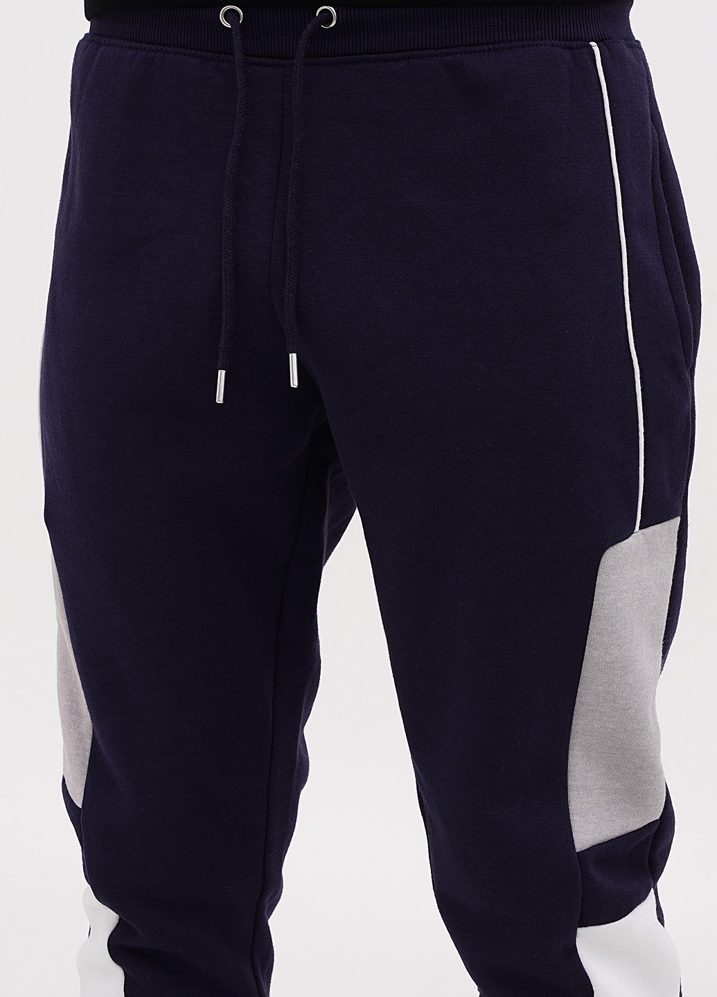 Темно-синие спортивные демисезонные джоггеры брюки Boohoo