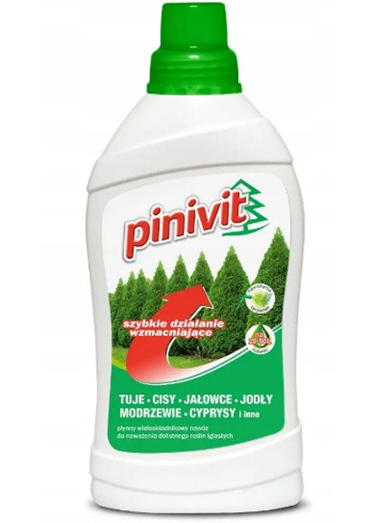 Мінеральне добриво для хвойних рослин Pinivit (Пінівіт) листова піджива 1 л Florovit (253258732)