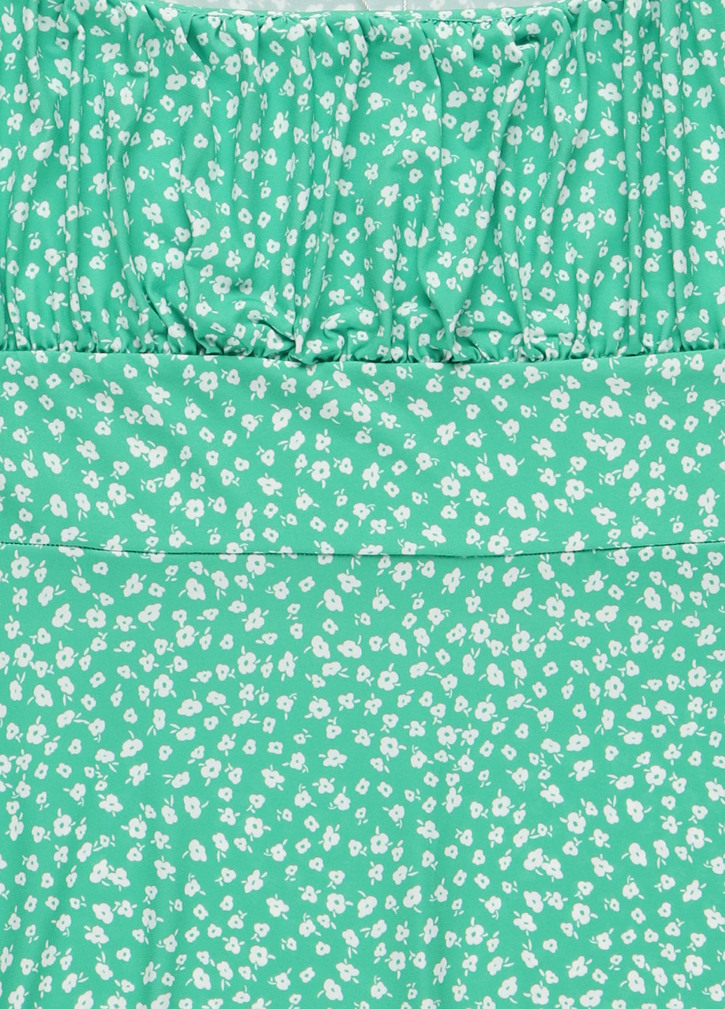 Салатова кежуал сукня кльош MINT&BERRY з квітковим принтом