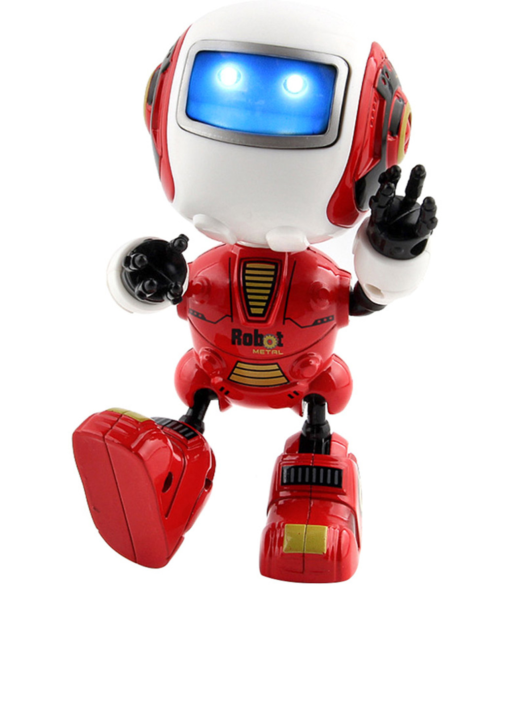 Игрушка робот со светом и звуком, красный с белым, Країна іграшок (286321079)