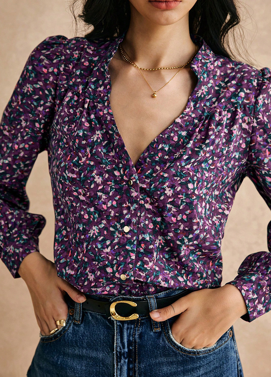 Комбінована блуза SHEIN