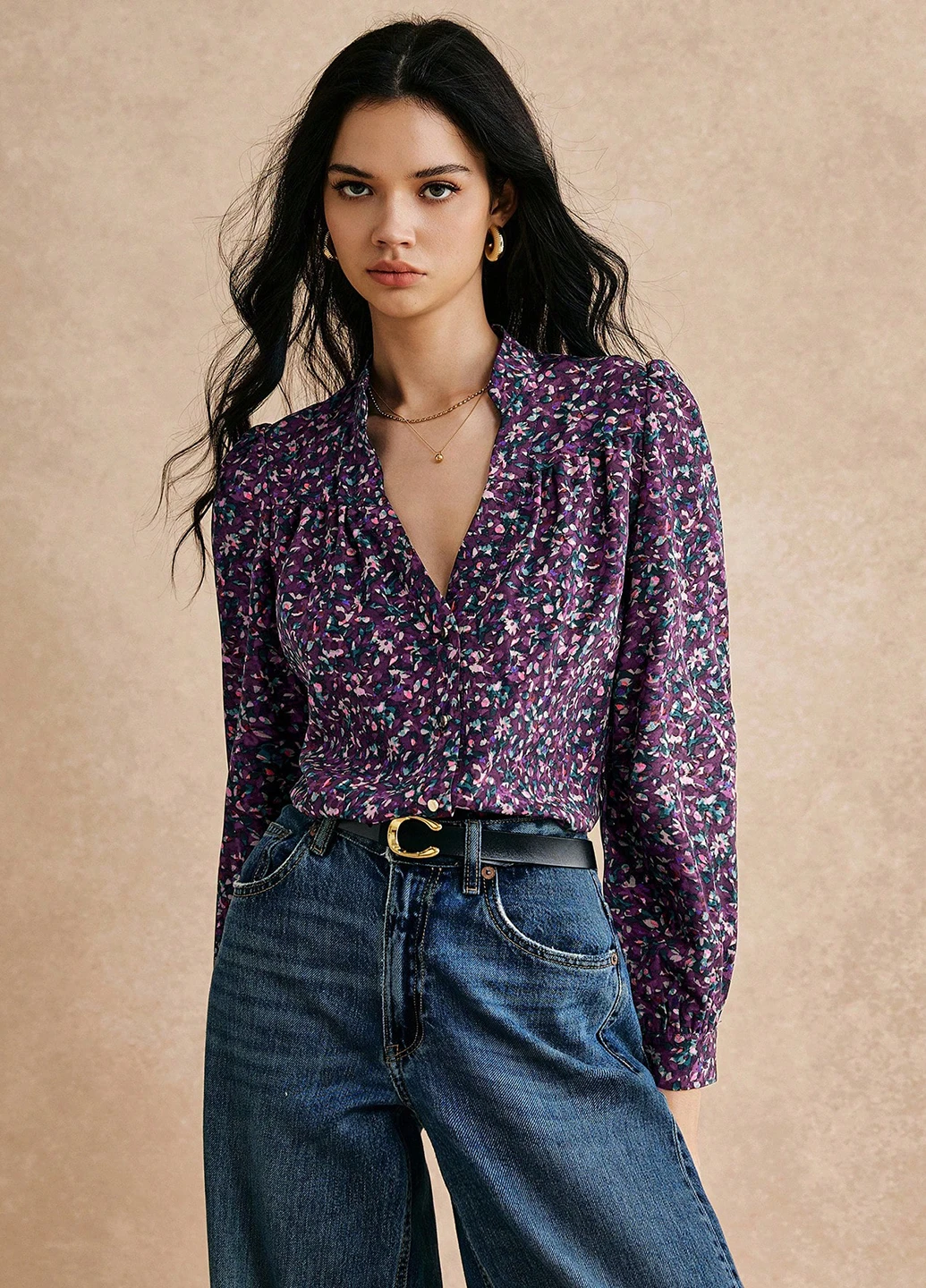 Комбінована блуза SHEIN