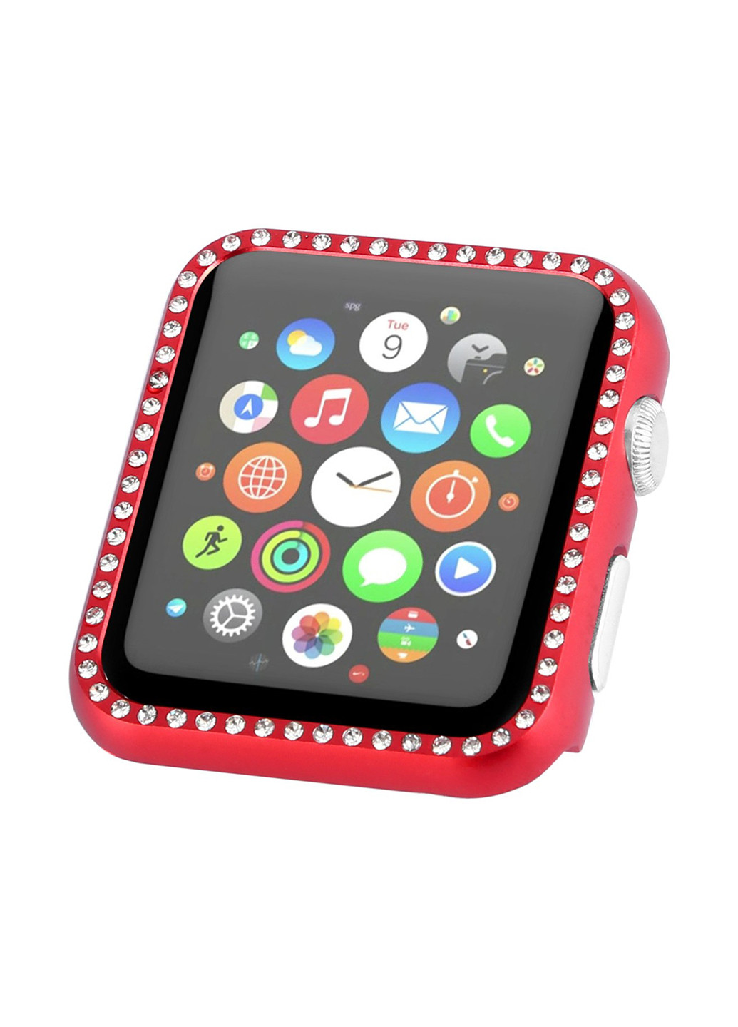 Накладка для часов со стразами Apple Watch 38/40 Aluminium Diamond Red XoKo накладка для часов со стразами apple watch 38/40 xoko aluminium diamond red (143704630)