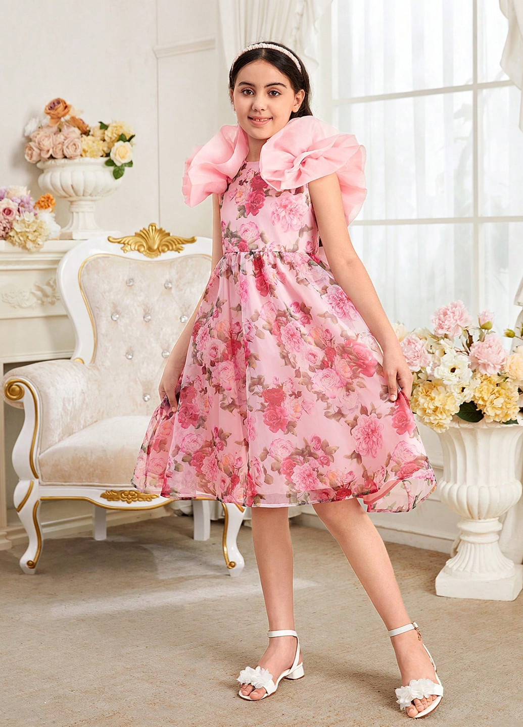 Світло-рожева сукня SHEIN (325533809)