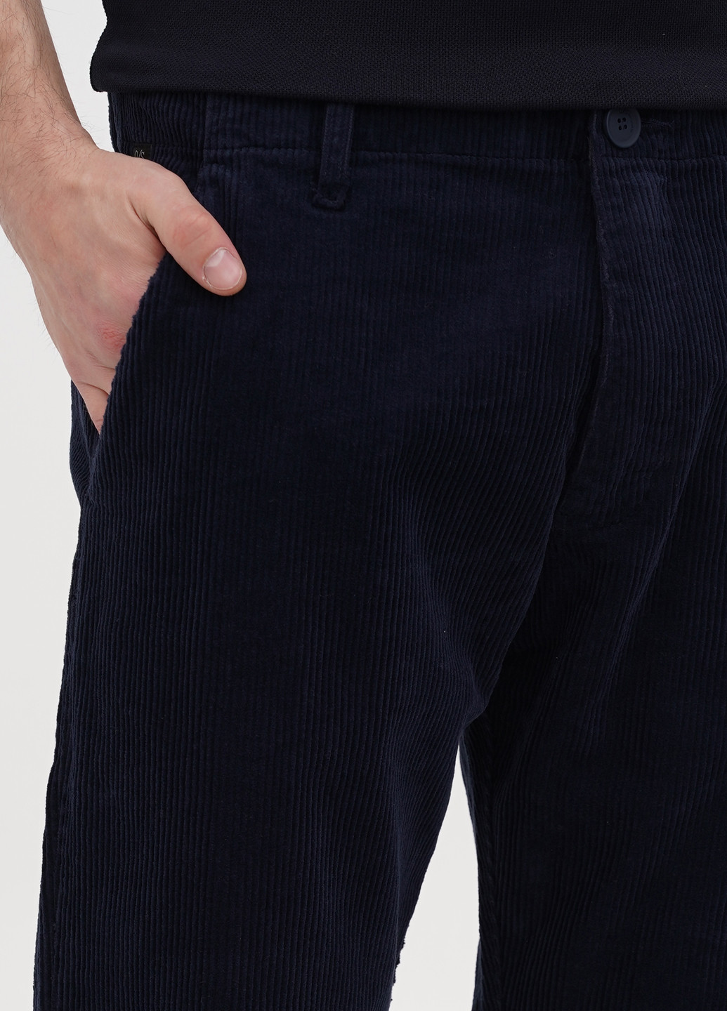 Темно-синие кэжуал демисезонные прямые брюки S.Oliver