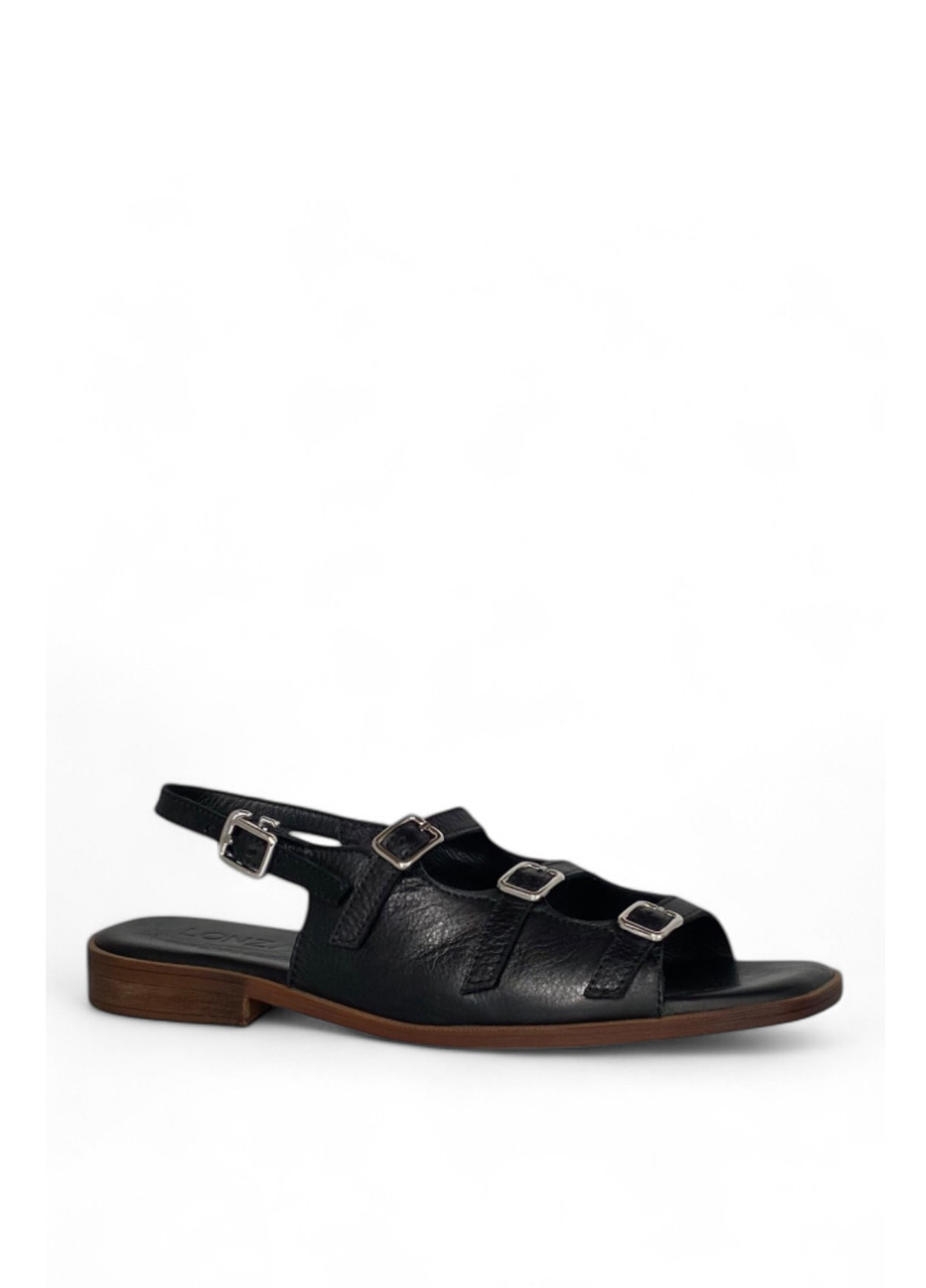 Черные босоножки Lonza с ремешком