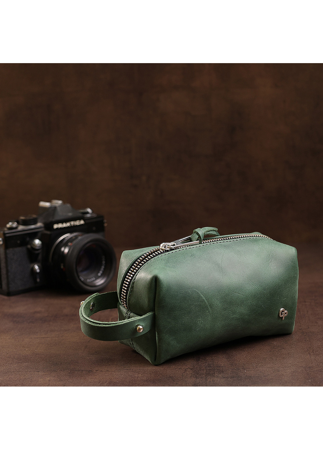 Шкіряна косметичка 16х9х7 см Grande Pelle (252416449)