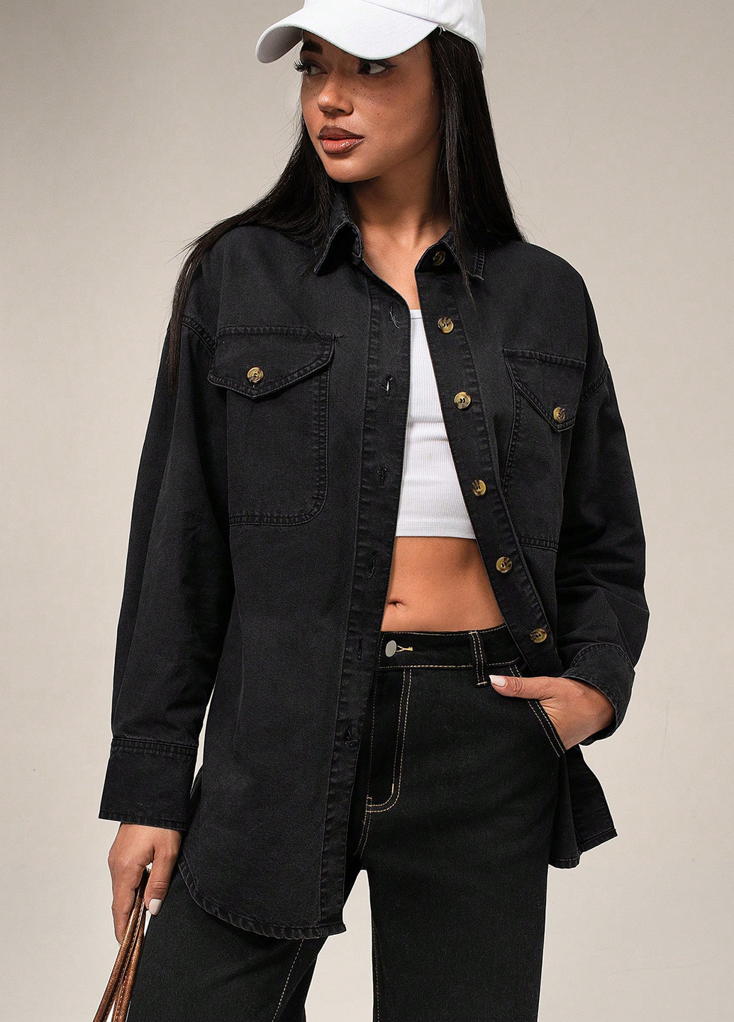 Куртка-рубашка SHEIN (346790259)