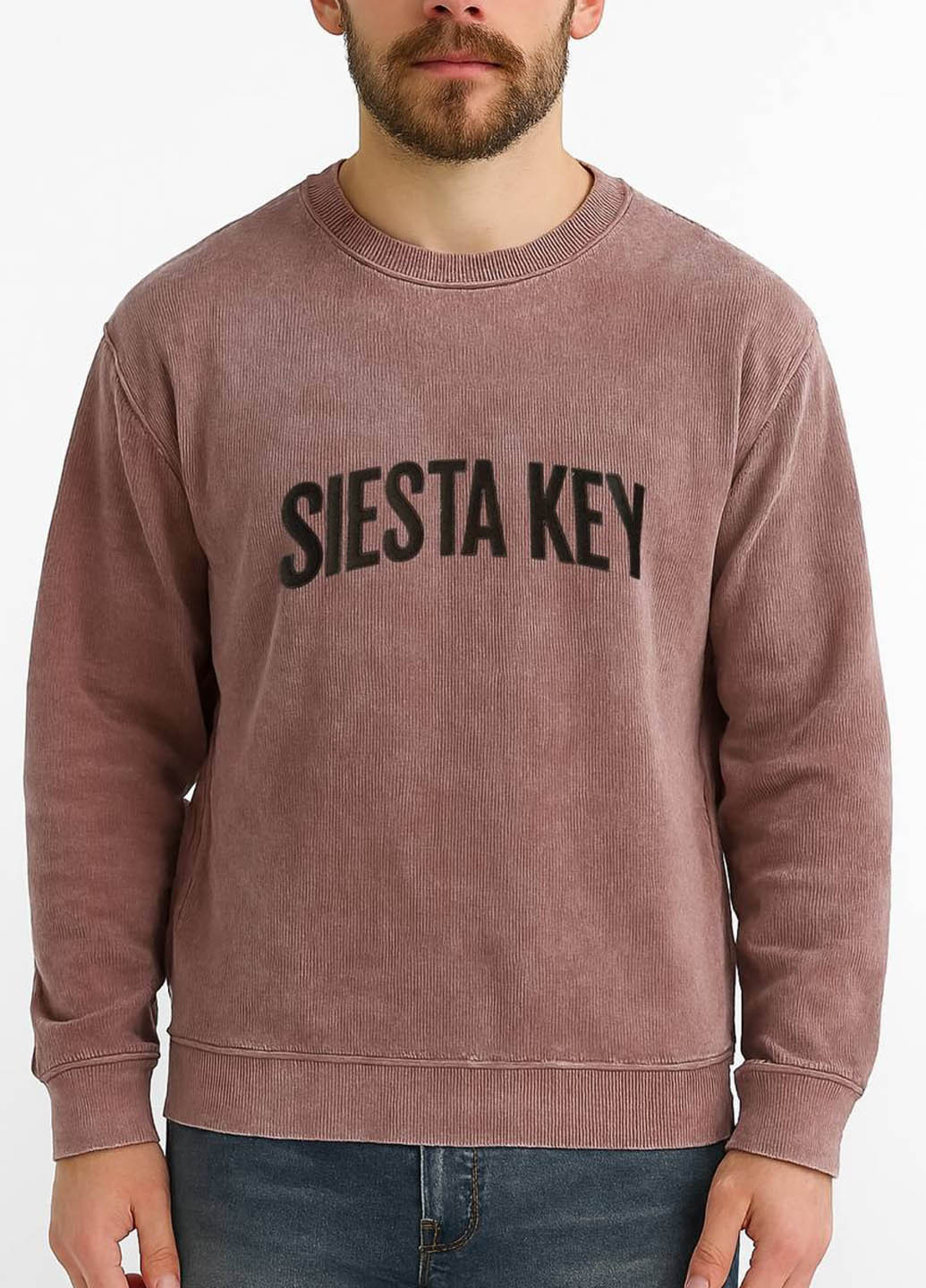 Коричневий світшот Yesterdays напис без декору (363465387)