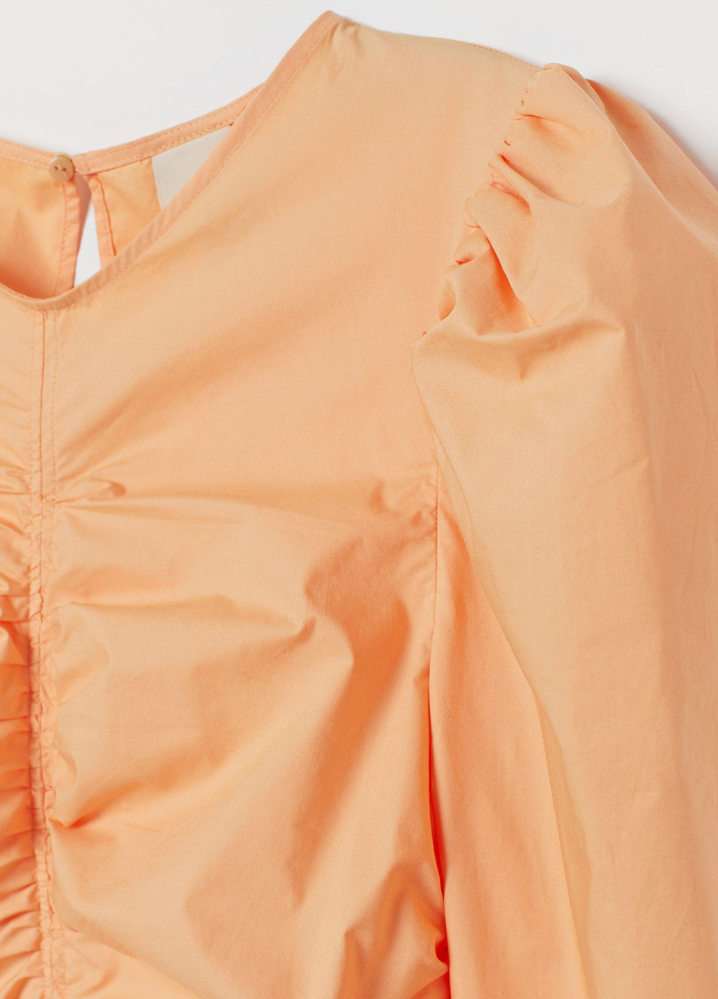 Світло-оранжева літня блузка з прилаштованим рукавом H&M