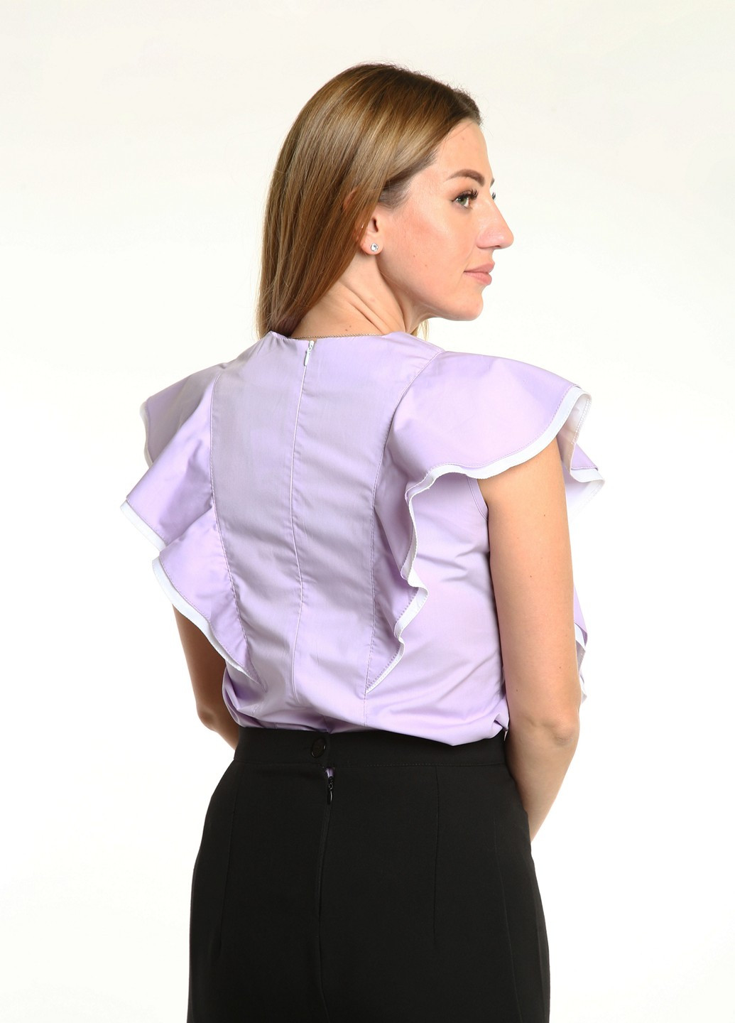 Фиолетовая летняя блуза InDresser