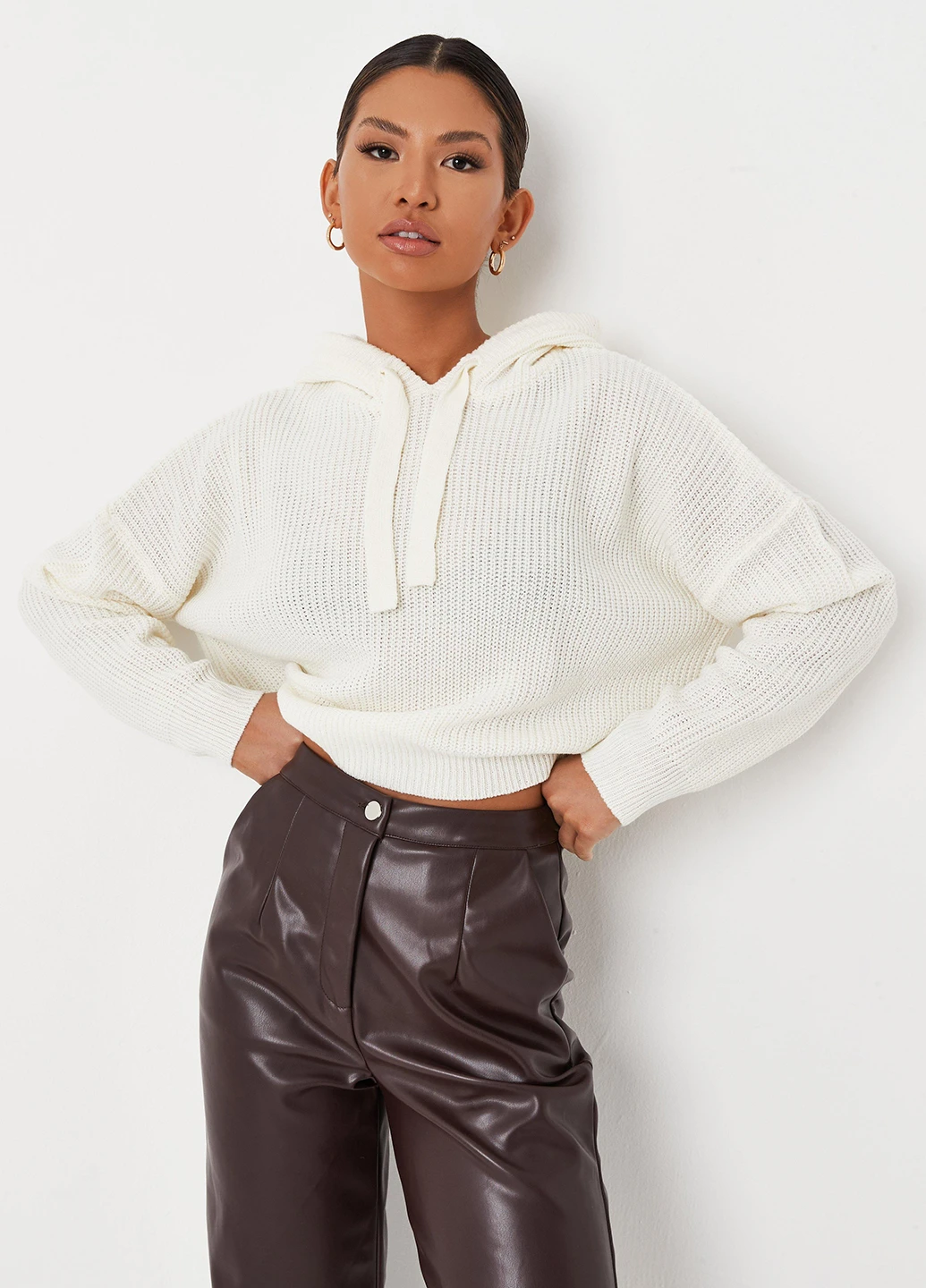 Белый зимний свитер Missguided