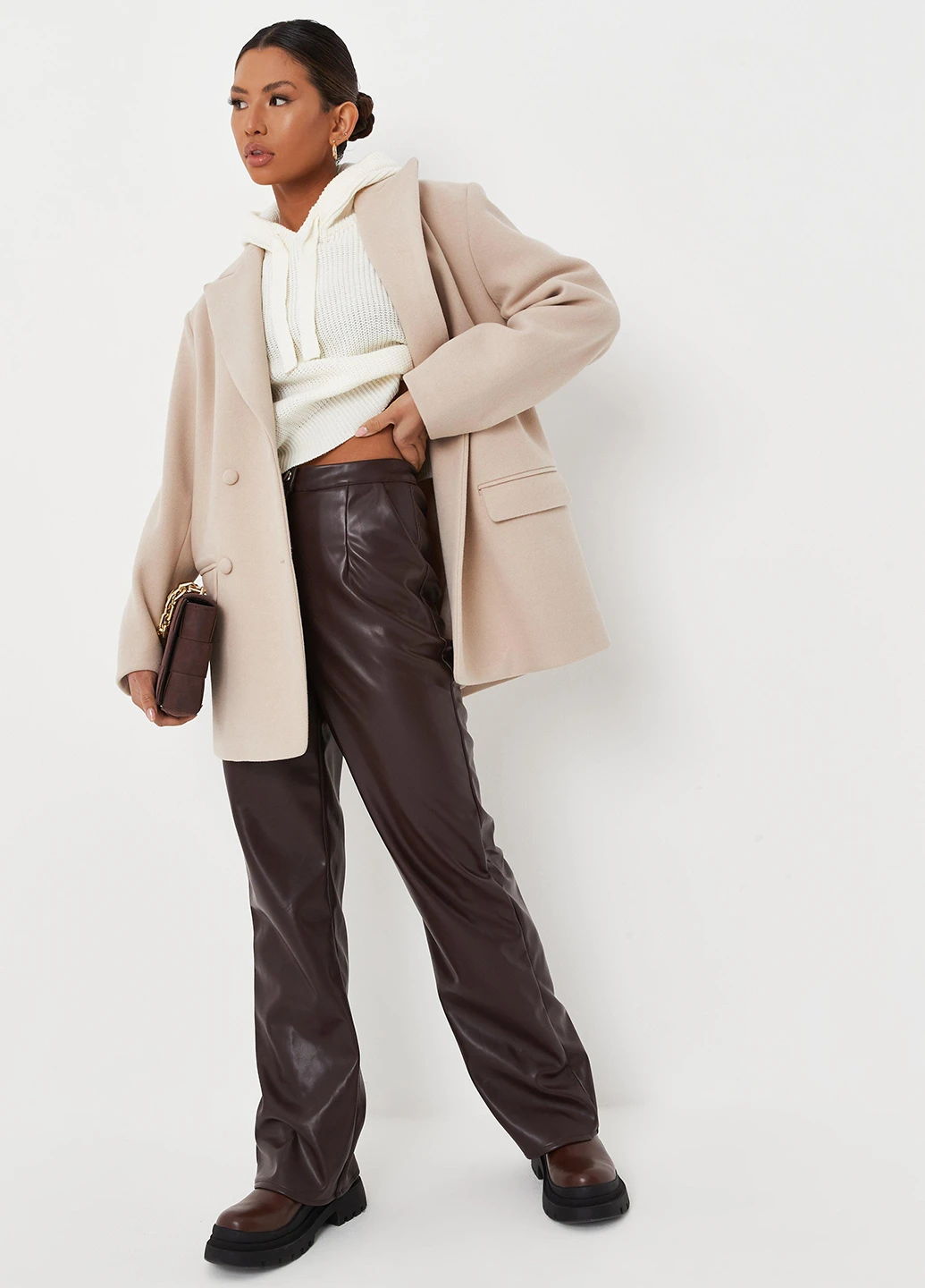 Белый зимний свитер Missguided