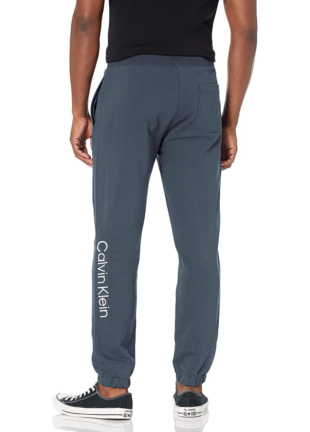 Темно-серые спортивные демисезонные джоггеры брюки Calvin Klein