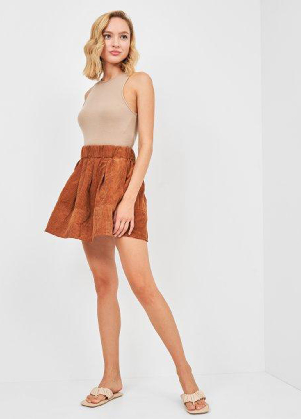 Спідниця демісезон,коричневий, Minimum (251914895)