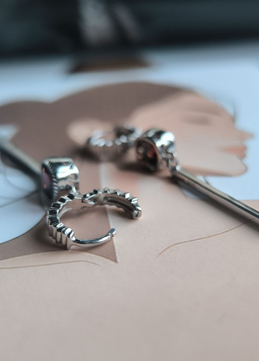 Серьги Silver Flame (369649259)