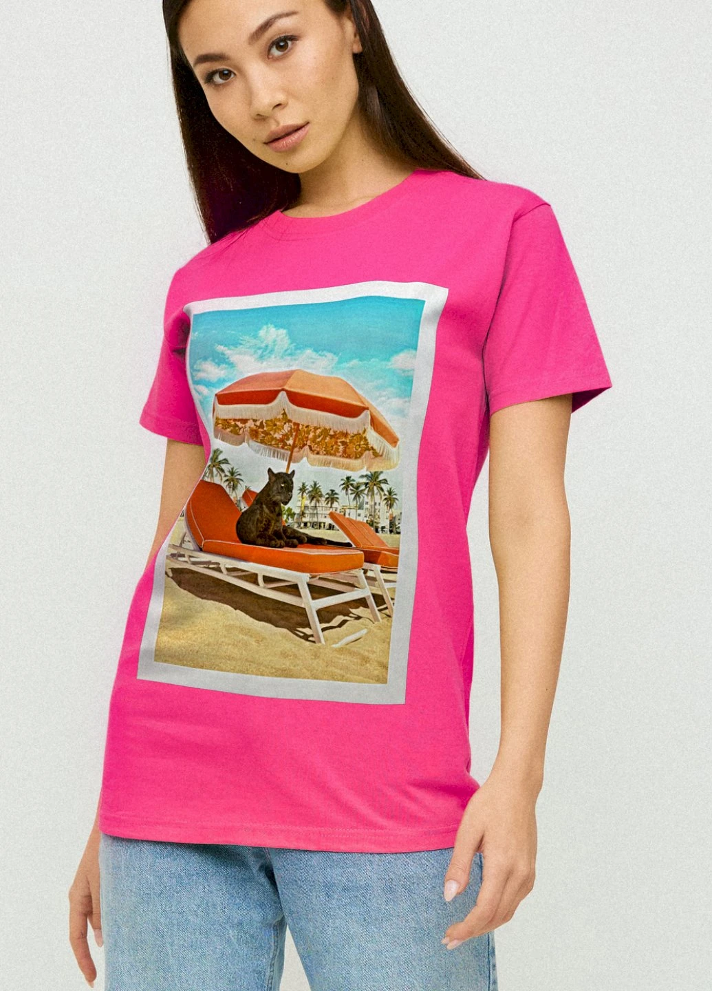 Футболка Boyfriend / air print / YAPPI - (237407696)