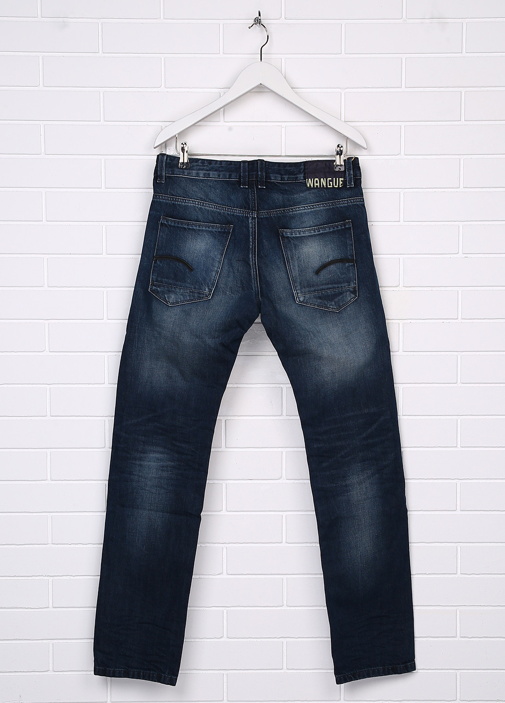 Темно-синие демисезонные прямые джинсы Made in Italy