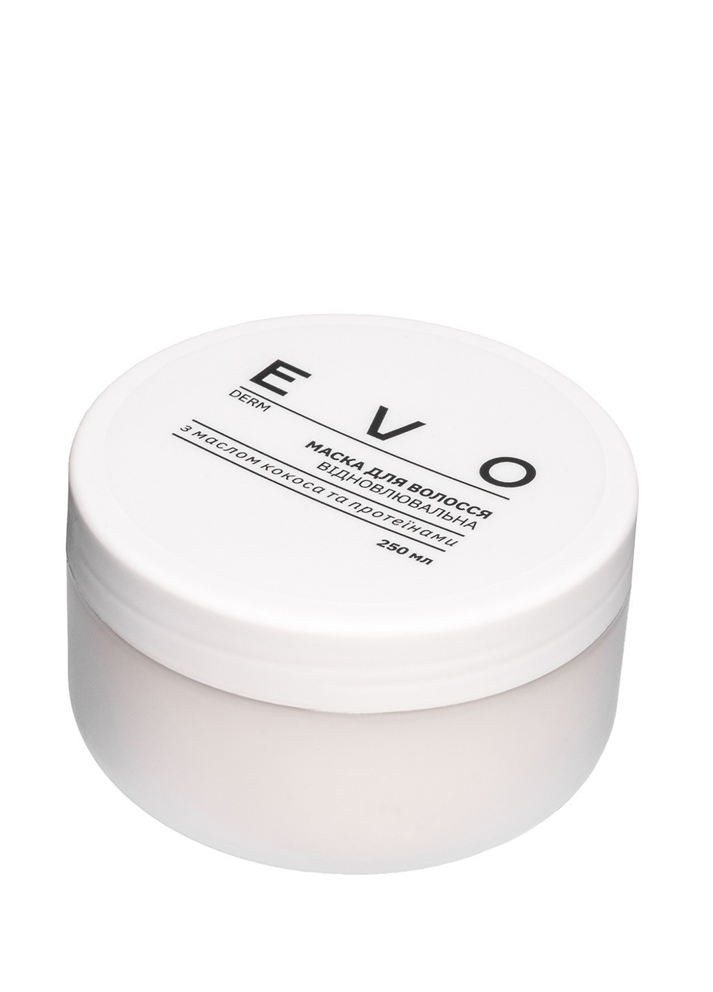 Маска для волосся відновлювальна з маслом кокоса та протеїнами 250 мл EVO derm (253329528)