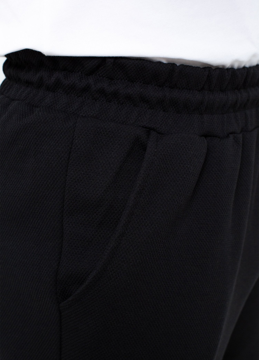 Черные спортивные демисезонные прямые брюки K.O.R