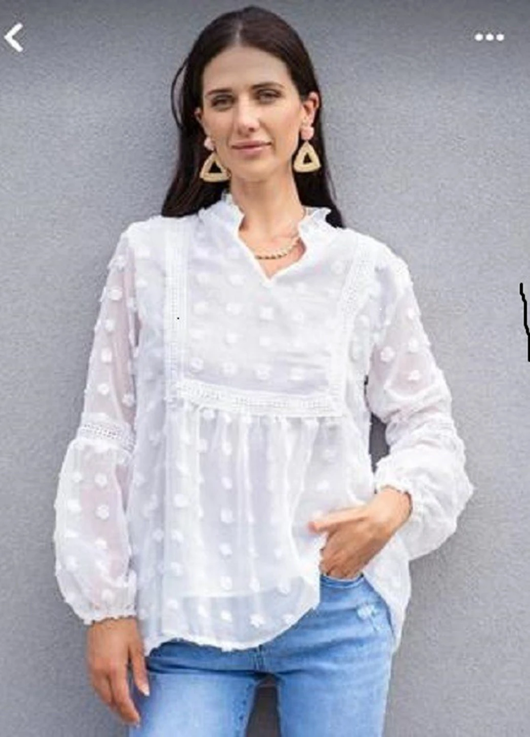 Біла блузка SHEIN