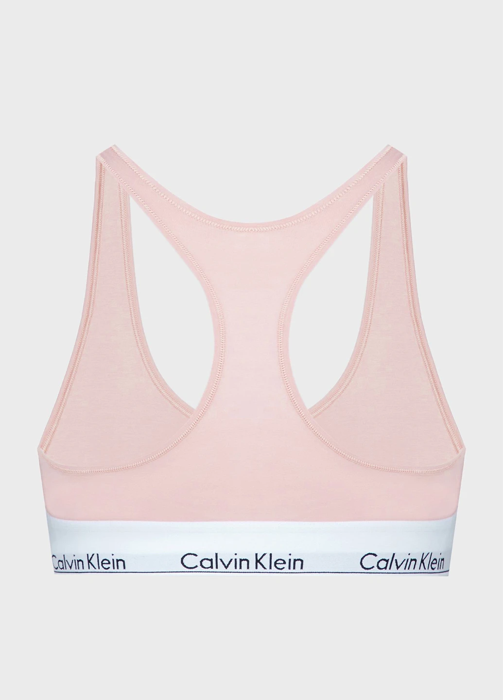 Рожевий топ бюстгальтер Calvin Klein без кісточок бавовна
