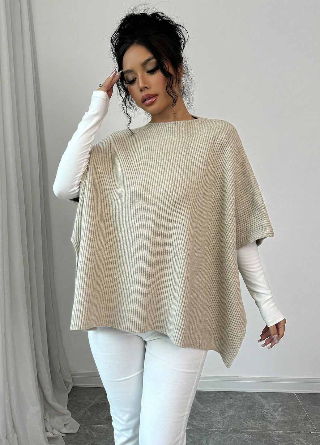 Бежевый демисезонный джемпер джемпер SHEIN