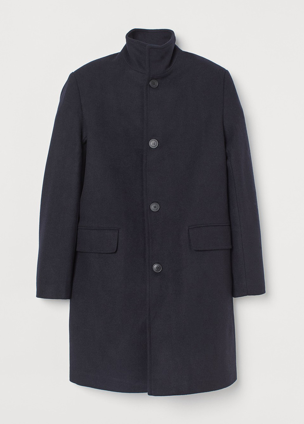 Темно-синє демісезонне Пальто однобортне H&M