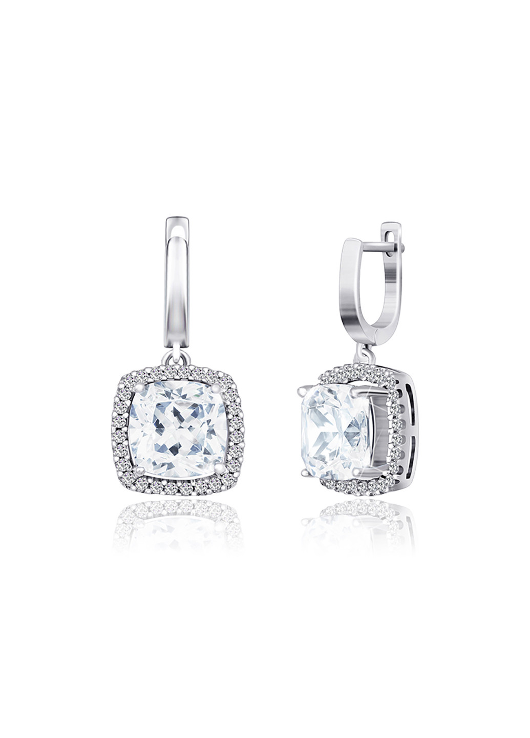 Срібні сережки з фіанітами ск2ф / 400 Silvex925 (201169050)