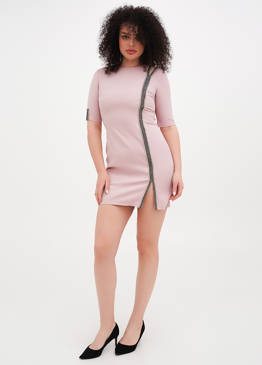 Рожева вечірня, кежуал сукня футляр Vicolo однотонна