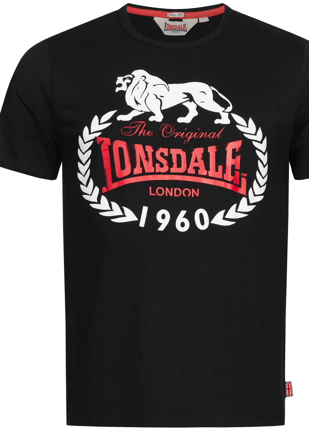 Чорна футболка Lonsdale ORIGINAL 1960