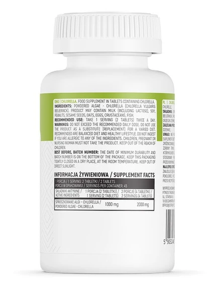 Хлорелла Chlorella 90 tabs Ostrovit (256536892)