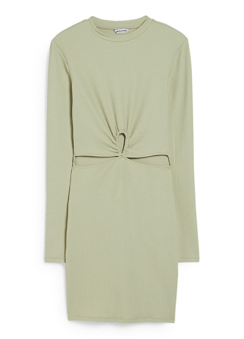 Оливкова кежуал сукня C&A однотонна