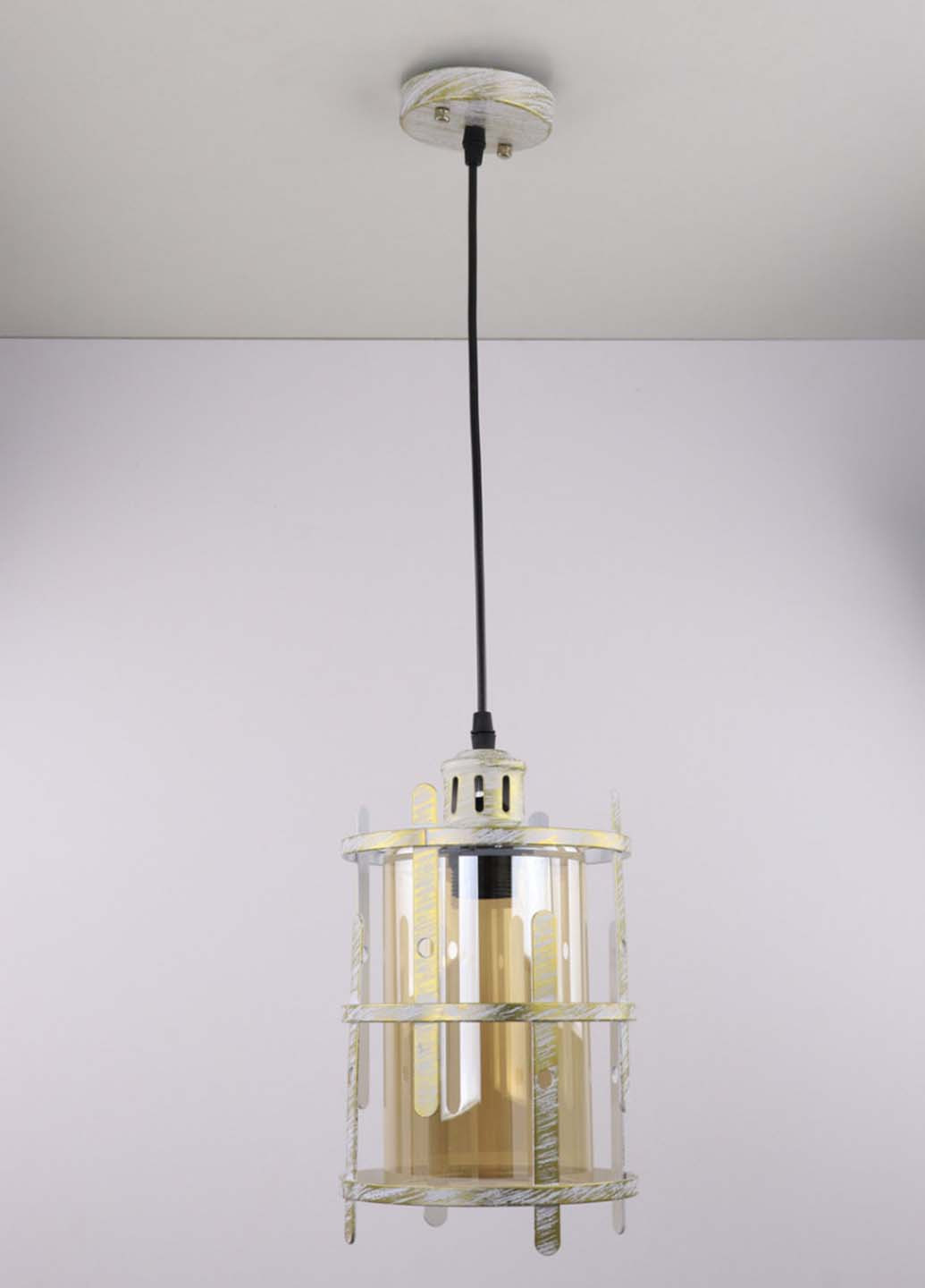 Люстра стельова підвісна в стилі LOFT (лофт) 12025/1-wh Білий 40х17х17 см. Handmade (234537990)