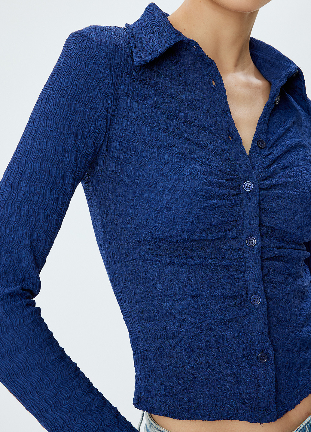 Синяя блуза KOTON