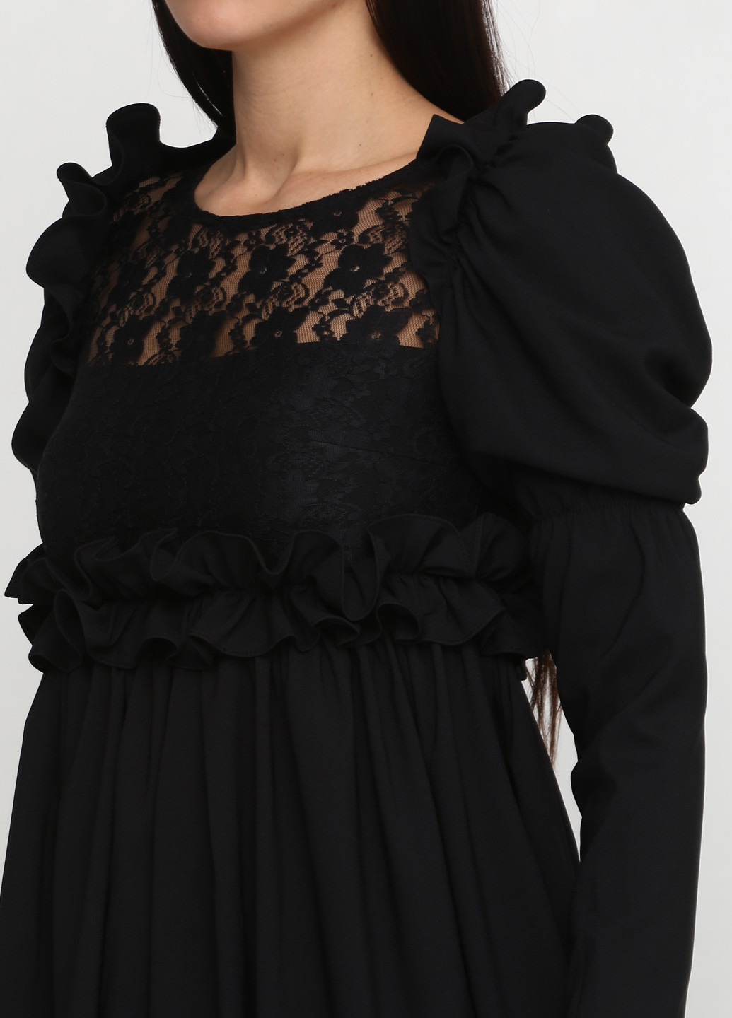 Черное кэжуал платье Azalea однотонное