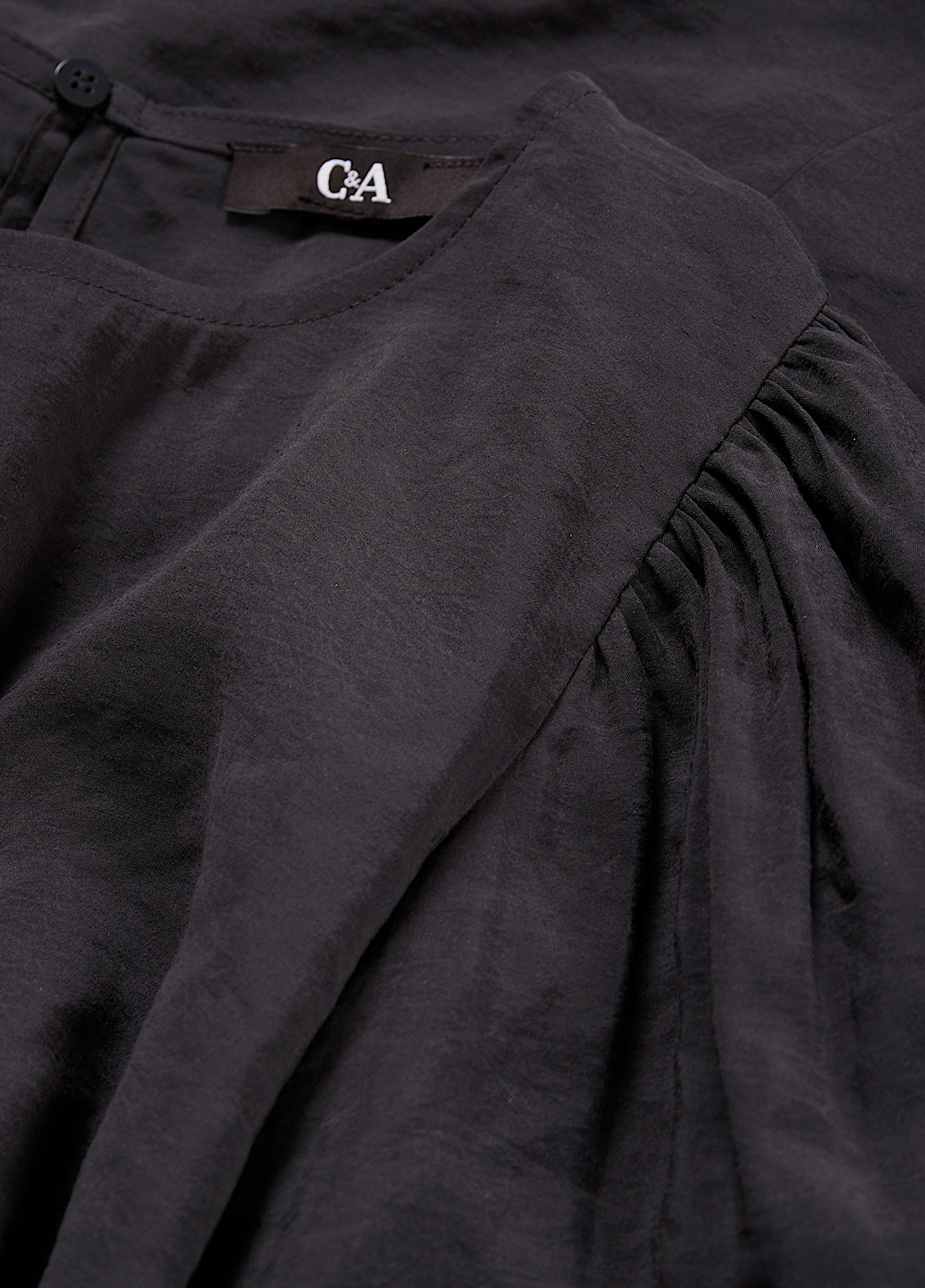 Темно-серое кэжуал платье а-силуэт C&A однотонное