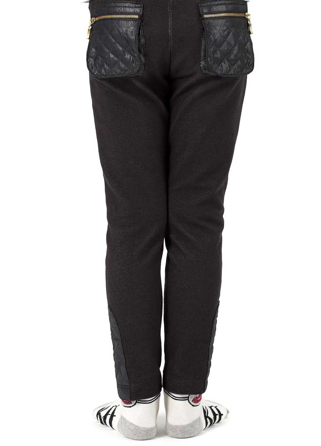 Черные кэжуал демисезонные зауженные брюки Wojcik